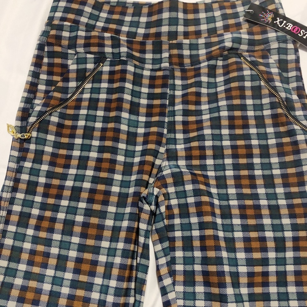 Plaid Jeggings - One Size